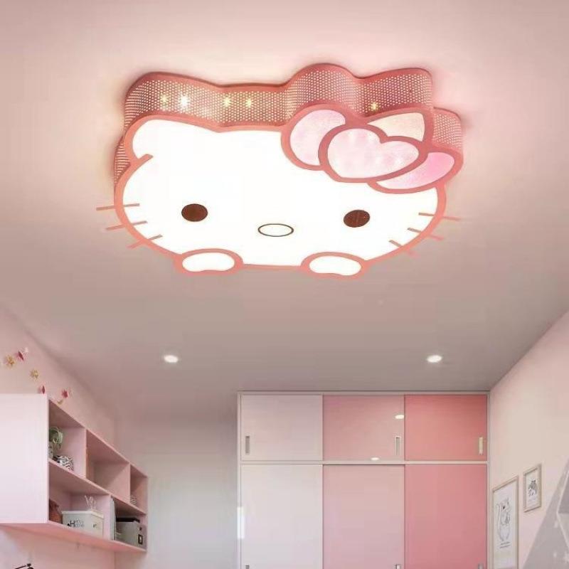 顶女灯公led儿童房间卧室主卧圆形现代简约主吸房男1孩孩卡通灯具