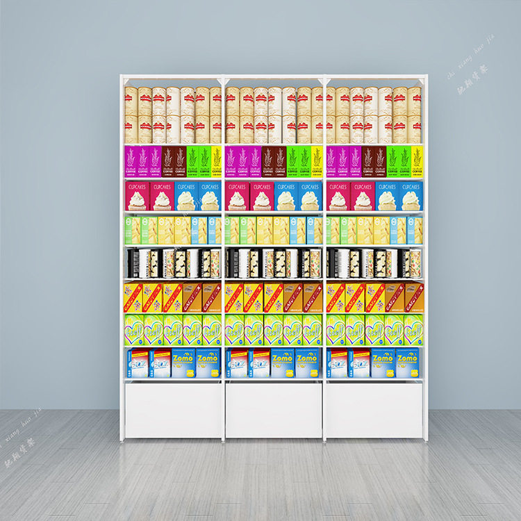 驰翔 KKV商超货架 快时尚新风格彩妆百货店展示架 墙面红酒高柜