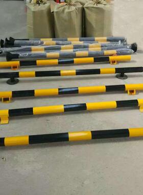 弯管m挡车带2000927*杆76*1.2m法兰停车场挡车杆车轮杆