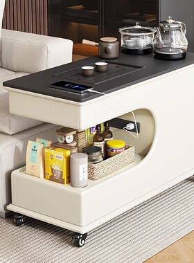 22SLQ新0款沙发智能侧边柜客厅可移动茶台烧水壶一茶体阳5台几小