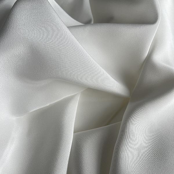 白100桑蚕丝布料双绉1姆米14色0c秋天女衬6衣服装真丝160m面料现