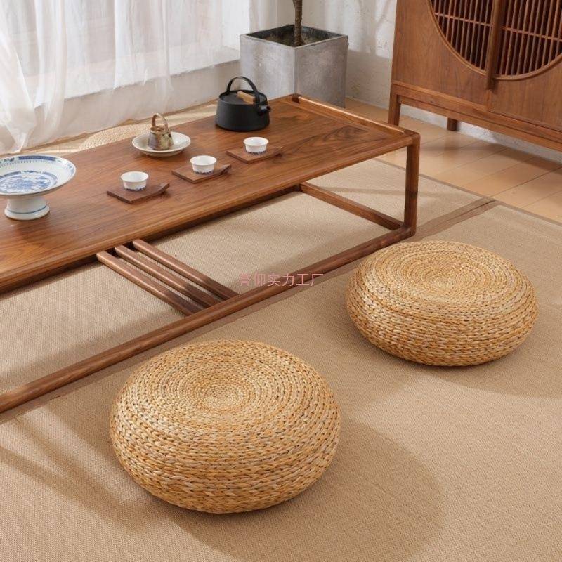 式草编蒲团藤编坐垫地上日加圆10020139形坐墩打坐垫禅米修垫榻厚