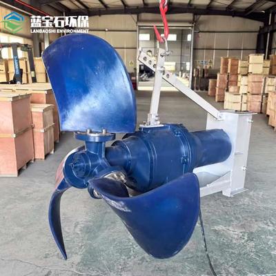长轴进推搅拌机三式片叶轮潜水推流器螺ASY旋桨叶慢泵混低速推流