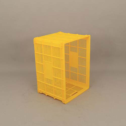 如塑顺厂家75筐5筐转大号塑料周筐黄色胶框可LAW配轮子