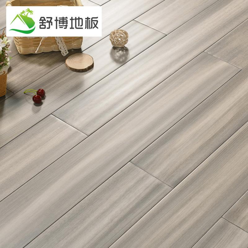 木板番龙眼代橡966木木地原地板家用卧室轻奢灰色现原木实木地板