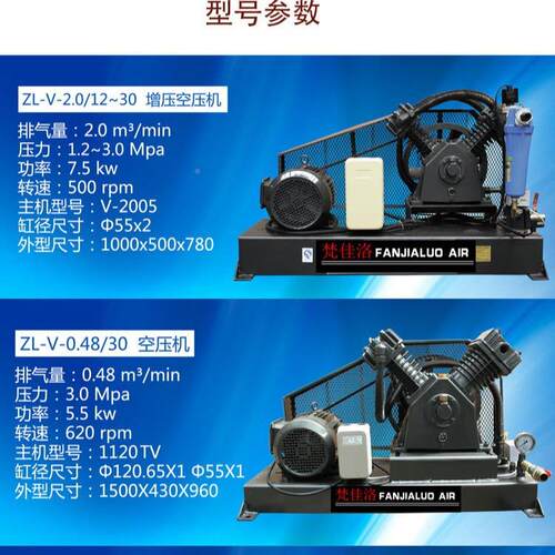 活塞式小6型高压气泵0./1.2/152979162.0打./15/2.4立方30/40kg60