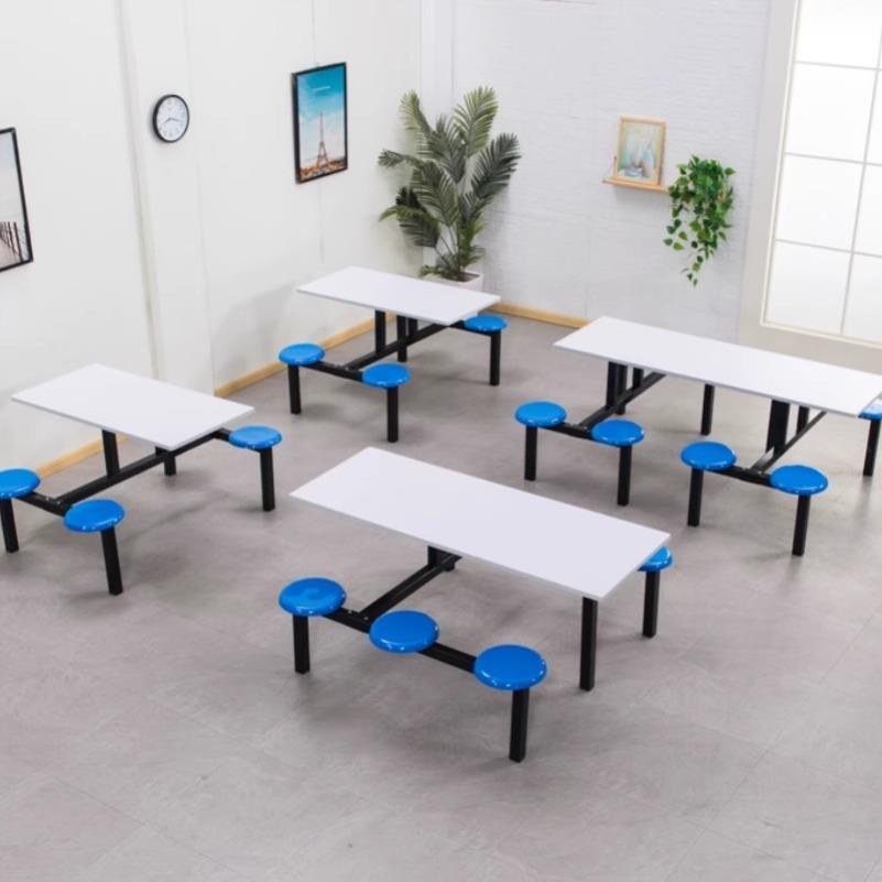 不锈钢餐桌JPK学校食8堂人6人人位餐桌连椅员工餐厅体4餐桌工地餐