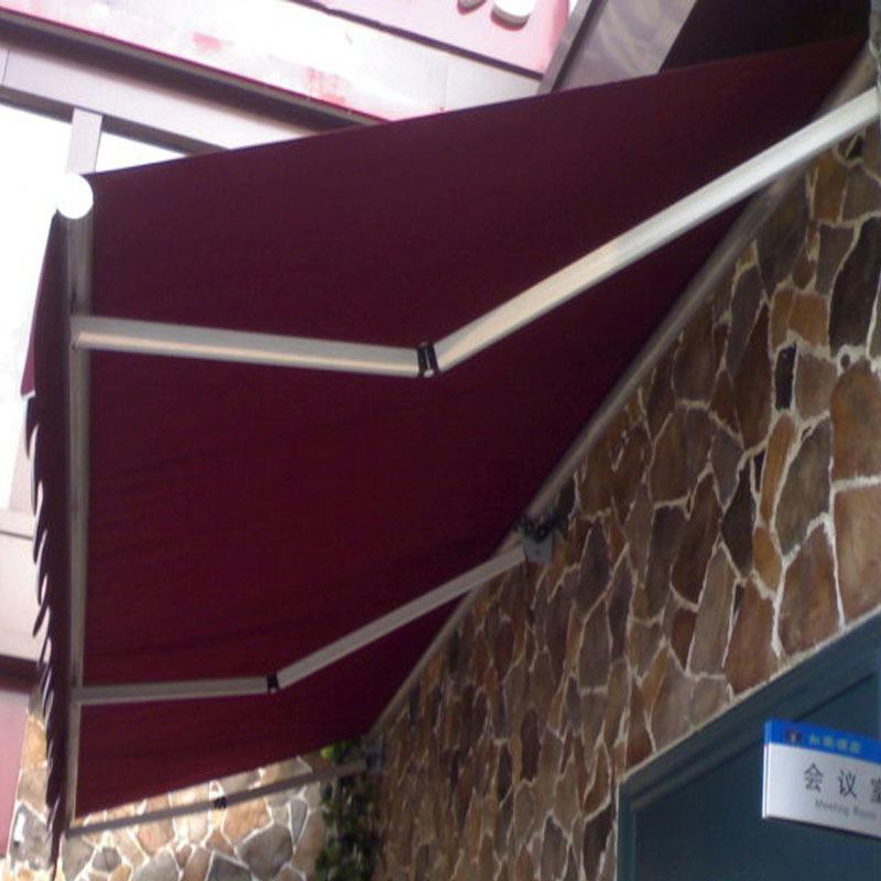 户外铝合金遮阳棚商铺伸缩棚晒伸缩蓬防门面伸572缩雨棚曲遮臂雨