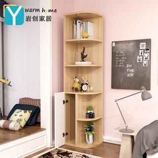 衣转柜物边角柜墙KQU角拐角柜弧形柜置物架多功能角柜架花盆客厅