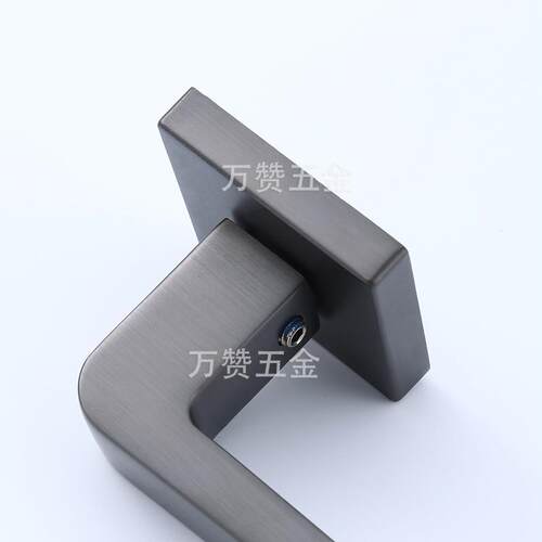 卧室黑色分体静锁现代JVE简约磁吸锁具音卫生厨房分体间锁室内门