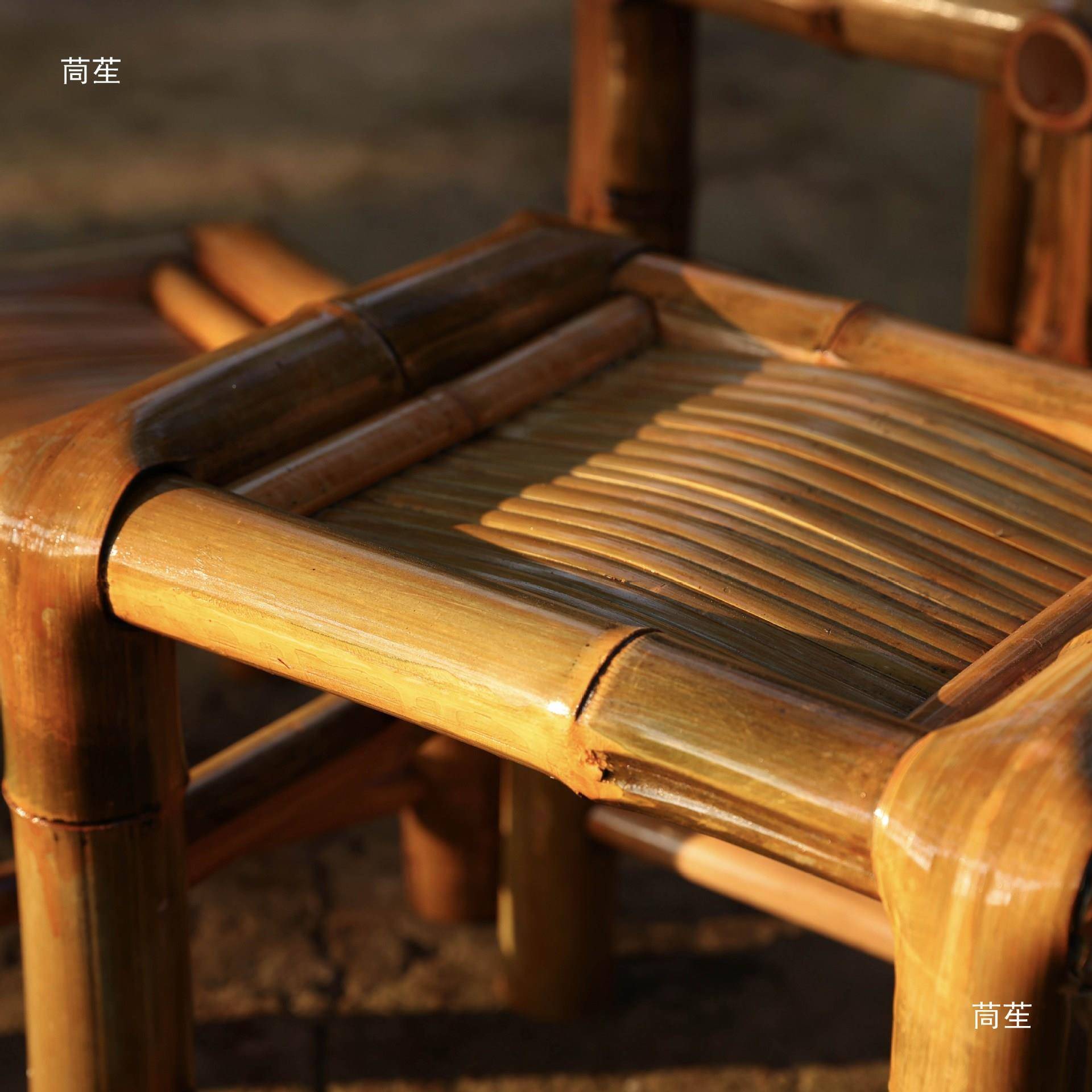 摄影道具椅子竹凳子古老凳式矮凳小方凳复麦太保手工竹编板客厅垒