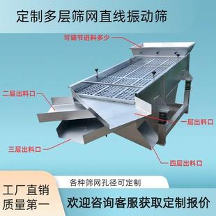直线KCA振动筛电动筛选机筛分机摆摊商振自用动层分双选机动筛选