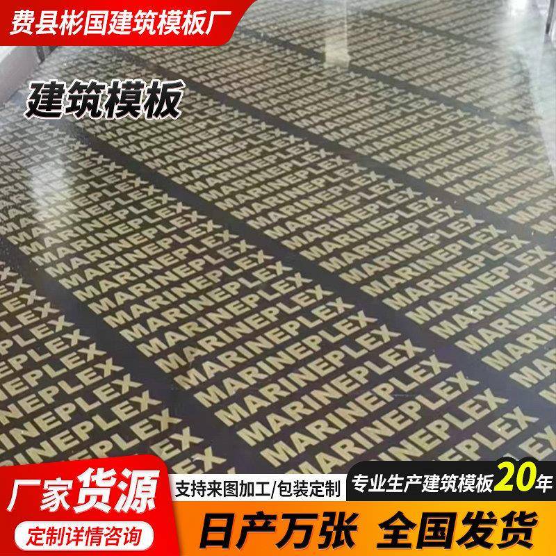 家源建筑模工地工程酚醛胶镜面胶板合板黑板松木建筑SGB货木模厂