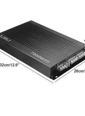 直销新款1响900.4汽7900车音放大率铝功合金12V功车载四路功放4声