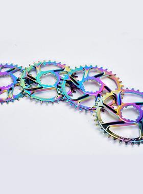 厂家供GX14741P自行车改直装盘片32直/4/38T正负齿一体牙盘单盘装