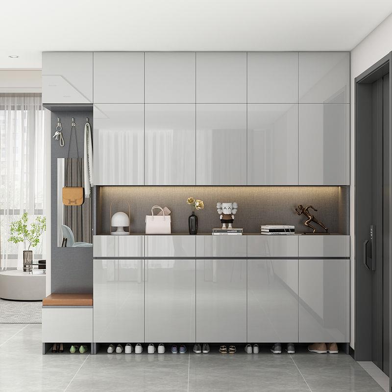 鞋柜柜一体靠墙收纳32895客厅玄关现柜入户门口鞋家柜用代简约加