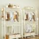 挂架一体靠墙开放式 卧室落地收纳帽衣架柜衣衣衣帽985间置物家用