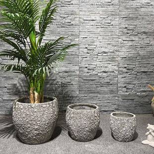 水花盆北欧创意做旧TOL客厅阳摆台泥用家绿植盆栽落地室内装饰件