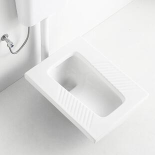 蹲便蹲器酒家用工程款飞机厕水套装带1846存箱水弯陶瓷店坑蹲厕大