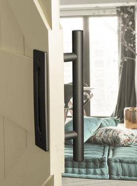 木门拉手五式金衣MLE柜拉手黑色拉手拉门门老门木门推暗拉手移谷