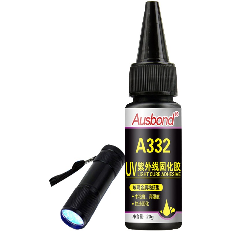 奥斯邦UV无影胶水玻璃金属粘玻璃胶水粘合剂家具茶几胶透明UV胶