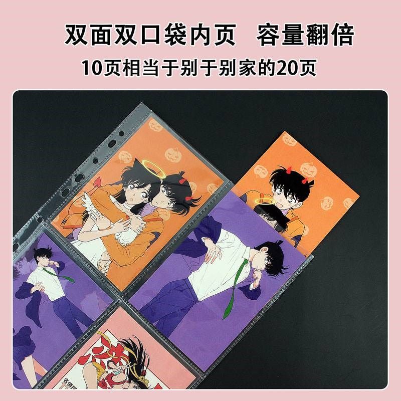 A4收纳册镭射票拍立得九宫格3寸4寸明信片机票小卡ES李飞活页卡册