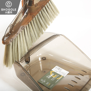 透明扫把簸箕套装家用防静电软毛不粘毛发仿鬃毛扫地笤帚撮箕扫帚
