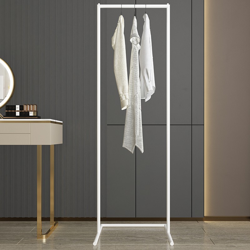 衣架落地卧室挂衣架晾衣架小型家用单杆式折叠衣服架子简易衣帽架