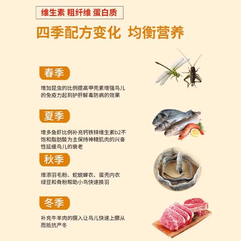 松鸦饲料八哥幼鸟雏崽专用粮喜鹊鹦鹉鹩哥鸟食乌鸫红嘴山鸦蓝鹊粮