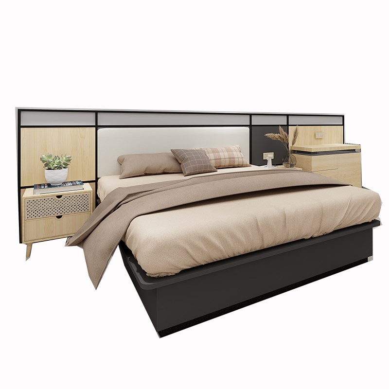 精品酒店家具专用床定制宾馆家具标间全套民宿家具板式公寓家具床