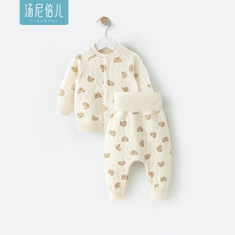 汤尼倍儿婴儿夹棉套装护肚内衣高腰保暖秋裤可开裆冬季宝宝家居服,童装/婴儿装/亲子装,套装,淘宝优惠券,粉丝福利购,淘宝优惠卷