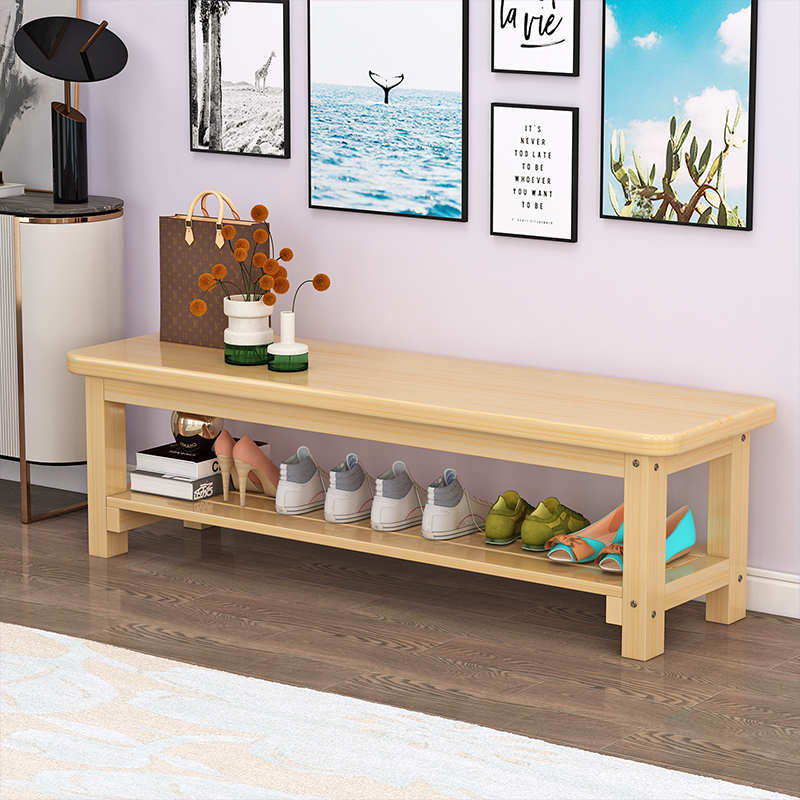 换鞋凳家用进门口全实木原松木长凳子长条凳简约床尾凳穿鞋凳简约