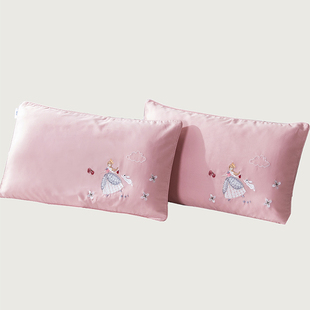 枕套一对装 60支纯棉全棉儿童枕头套3050单人单个加厚卡通可爱