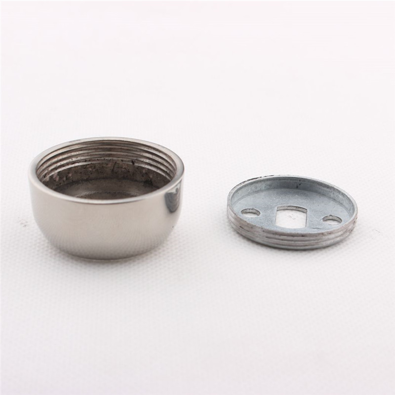 不锈钢法兰座圆管座19/22/25mm挂衣杆固定配件明暗侧装圆管托底