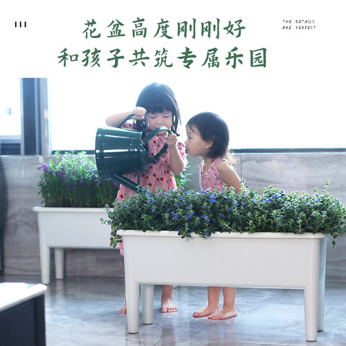 阳台种菜盆高脚花盆2021新款家用蔬菜大种植箱长方形种菜种植神器