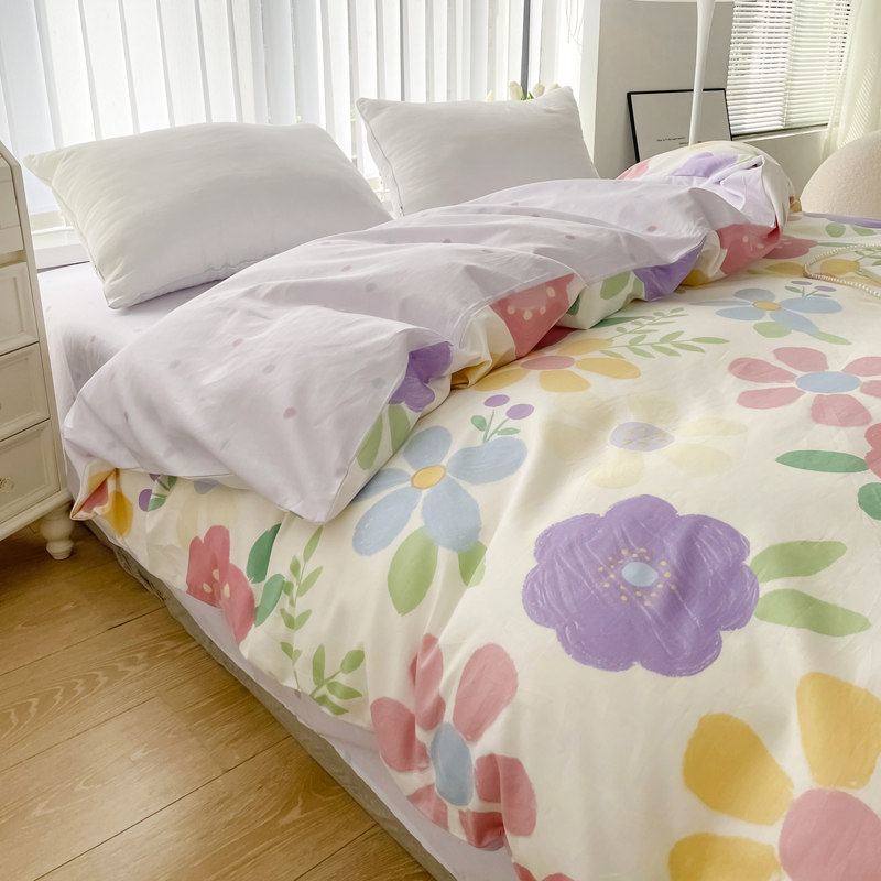 定做订制全棉纯棉被套被罩小清新150180200210215220cm
