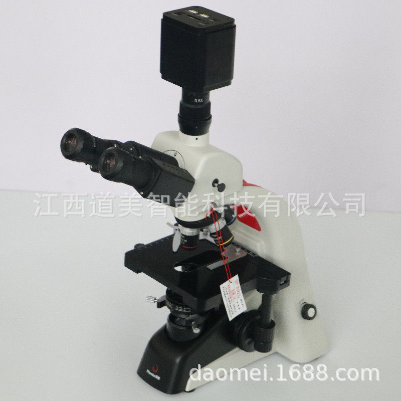 PH100-3B41L-IPL无限远消色差物镜三目生物显微镜转接CCD相机拍照