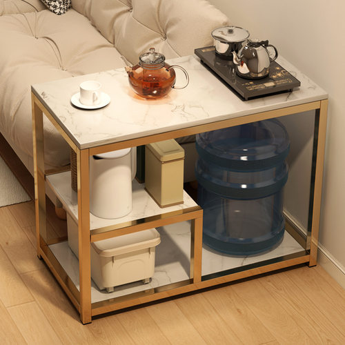 沙发边几边柜客厅家用茶桌简易茶几小桌子现代简约茶台边桌置物架