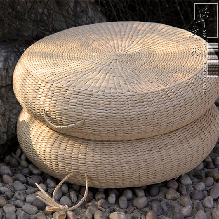 草编榻榻米坐垫飘窗垫子蒲团加厚禅修垫打坐拜佛垫