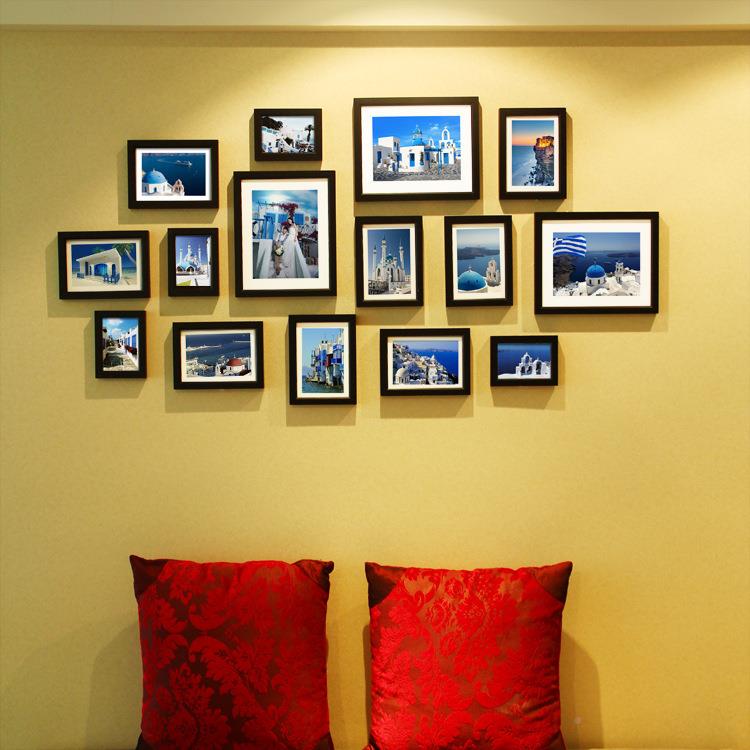 1厂5RHA框意实木相框照片相片墙组墙合画框家5寸7创寸10寸组合