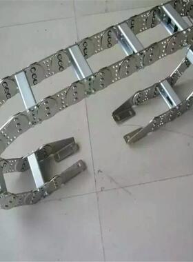 厂家直供机机封床全ZTJ闭钢铝拖链床钢制拖链制机床静音钢拖链