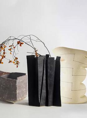 现代创几何房不规则花瓶摆DVK插花意器样件板间民宿酒店客厅装饰