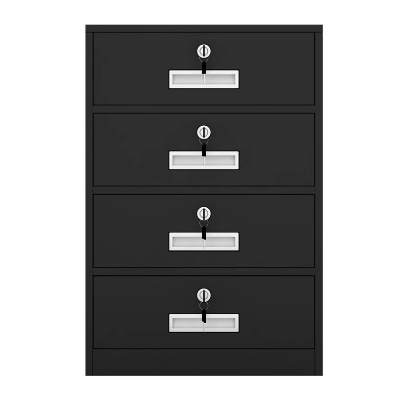 办公室文件柜资料收纳柜桌下铁皮矮柜钢制储N物柜多抽屉带锁小柜