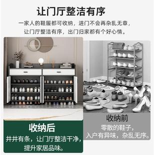 鞋柜家用门口入户玄关柜柜中大容量收纳置物柜约新WNK式鞋一简体