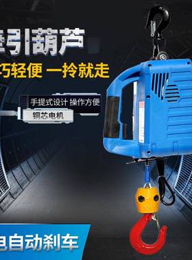 微型电动葫V芦20BEG线遥控家用2便携式空调小吊机提升机小无型吊