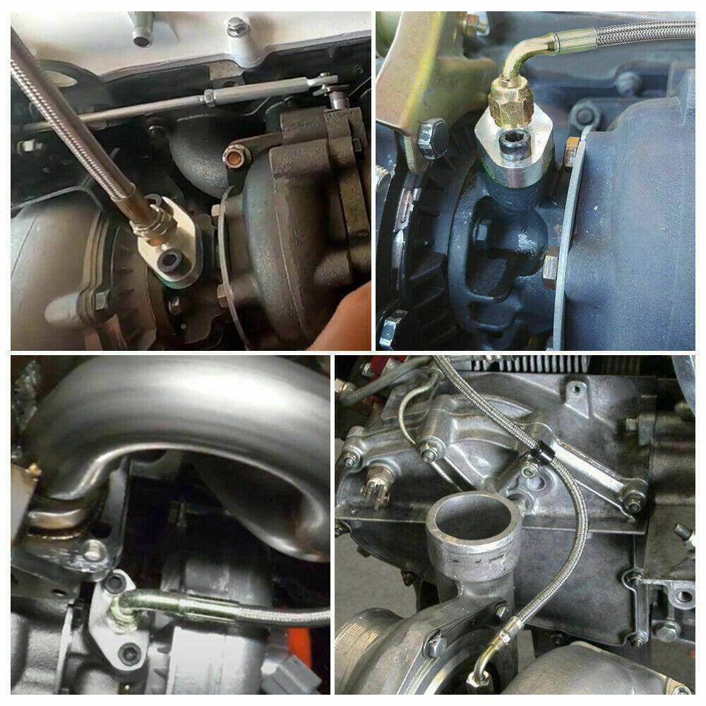 汽车零部件90度4T1寸涡轮供油管套件路涡轮供油T3TT60T614701/8PN