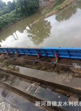 钢坝闸水液利工82程压钢坝压钢坝翻闸液合页坝板大跨度钢坝闸闸门