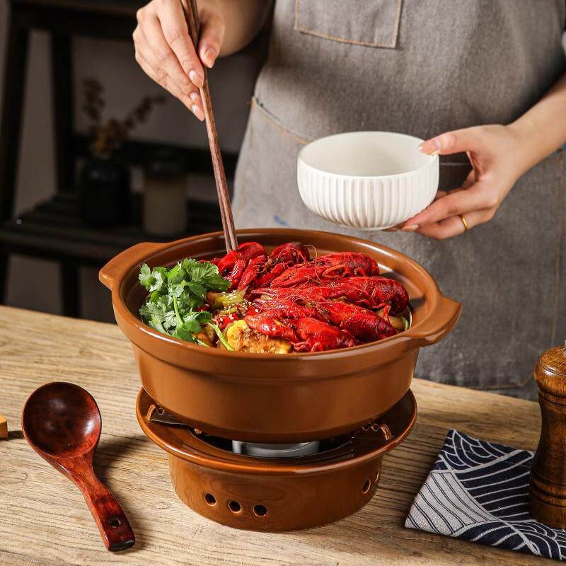 陶瓷煲砂锅高温小火锅酒精无品牌/炉仔干炖耐锅商用锅菜锅仔干烧