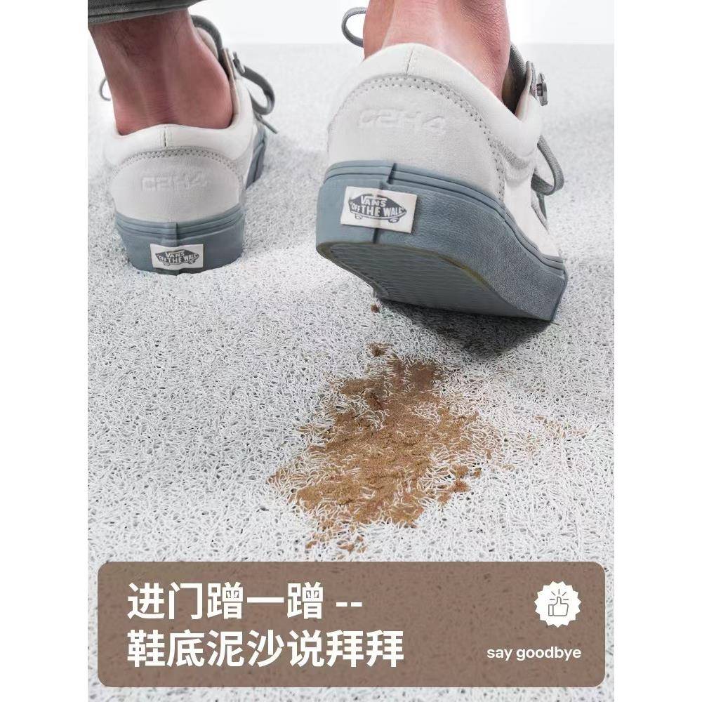568c薯饼脆仓鼠口入户门pv地垫防滑丝圈脚垫大门地毯
