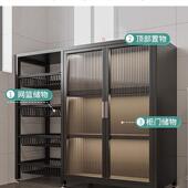 房置F97H89MH物架落地多物层厨收纳置子物柜家用靠墙带门微波炉烤